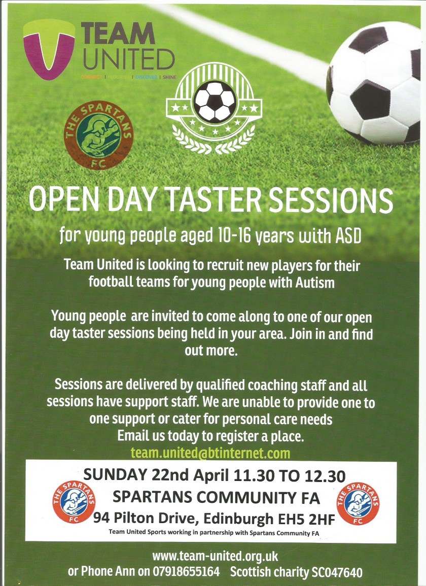 Open day Spartans poster